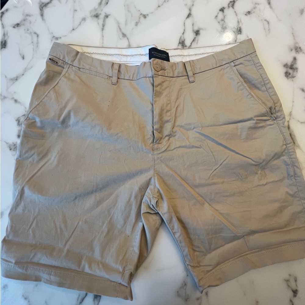 Scotch and Soda shorts beige color